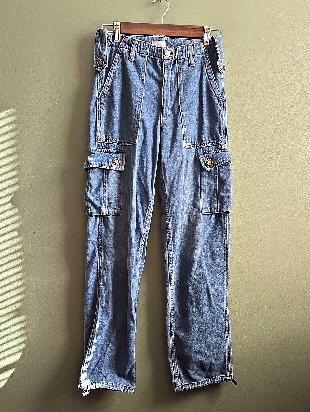 Simple Society Blue Cargo Pants